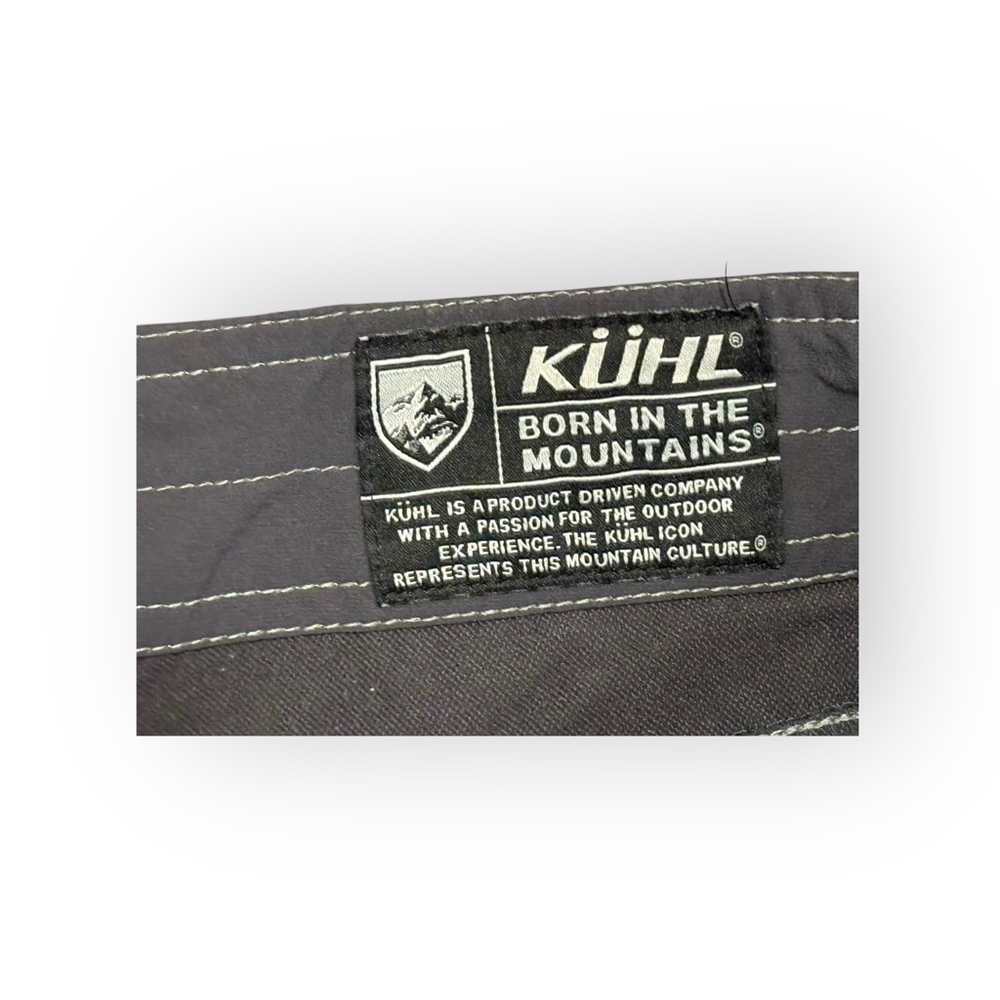 KÜHL Mens Renegade Dark Grey Active Shorts Contrast Stitching Sz 34​ - Picture 6 of 10